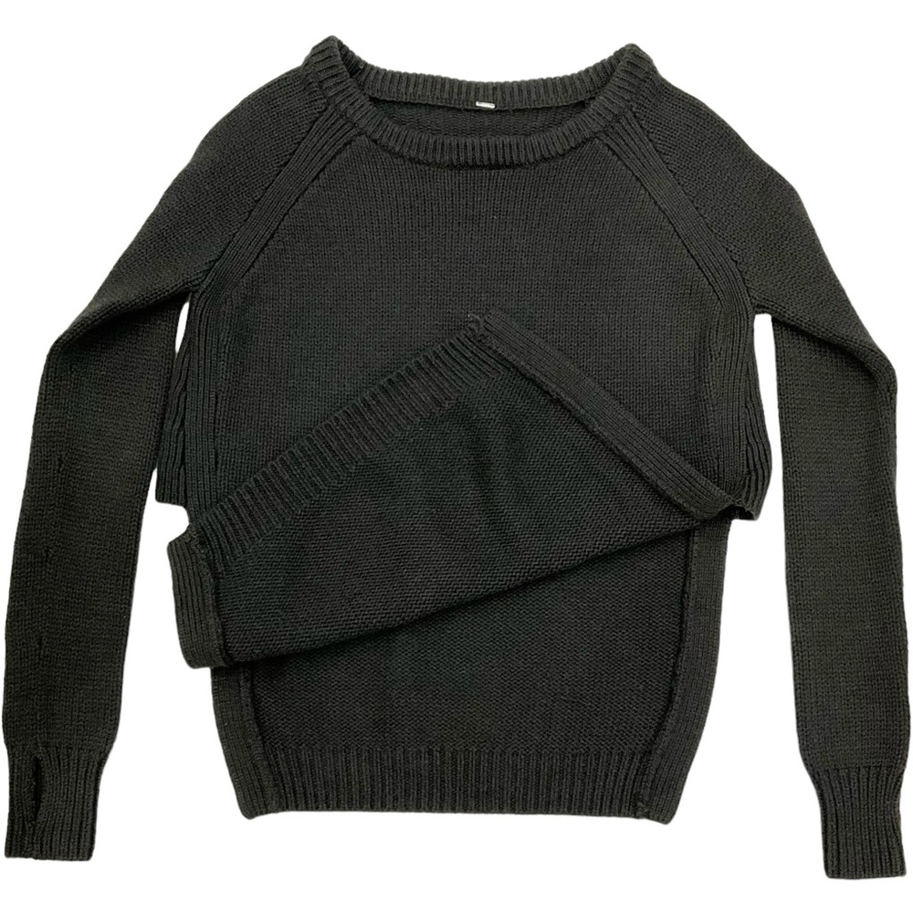 Lululemon Yin To You Crewneck Sweater Wool Dark Wren Lulu Casual Yoga - Picture 9 of 16